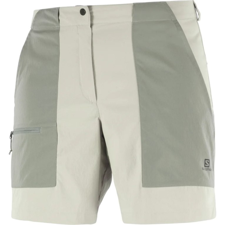 Salomon Outrack Women's Running Shorts Mint | CA 12D89